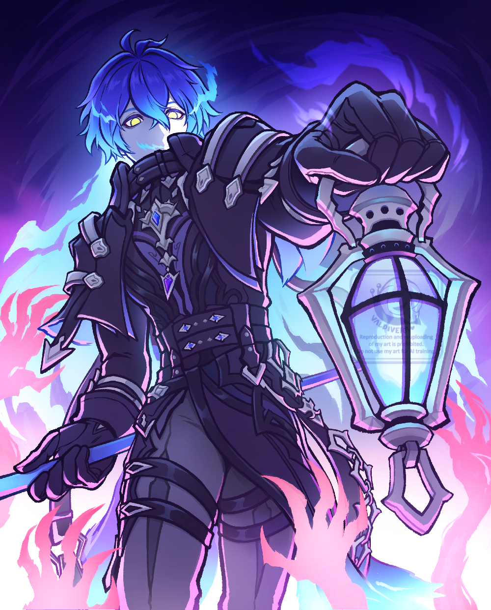 Genshin Impact Kyryll Chudomirovich Flins Fanart by ValdiVera